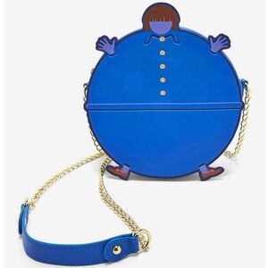Wamer Bros Willy Wonka Chocolate Factory Violet Beauregarde Blueberry Crossbody